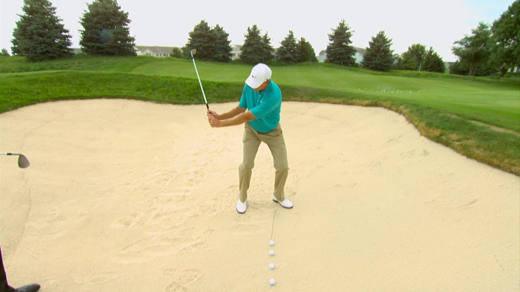 golf sand shot